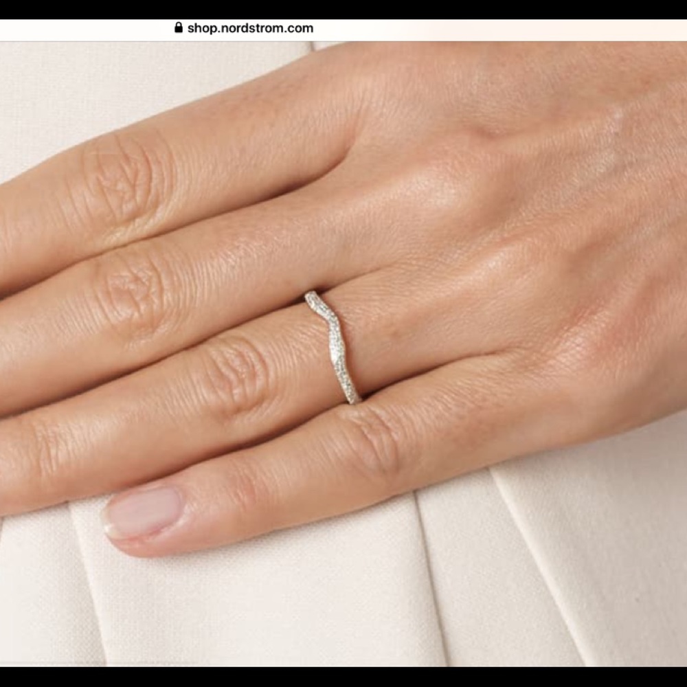 Monica Vinader Riva Diamond Stacking Wave Ring - image 4